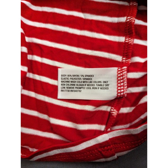 Isabel Maternity Tie Strap Tank Top Red Striped - Picture 4 of 9